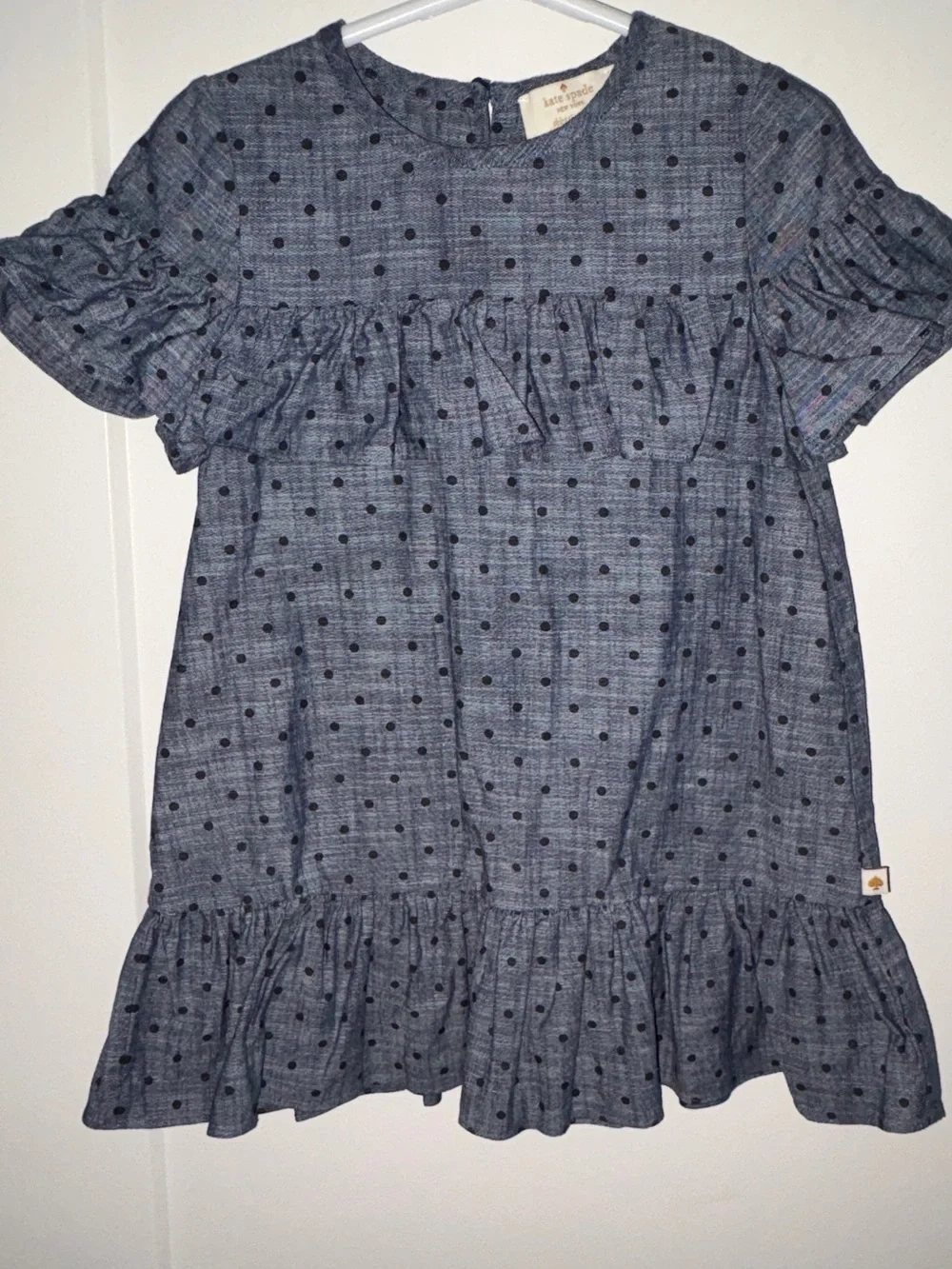 NWOT Kate Spade skirt the rules polka dot dress girl's sz 4